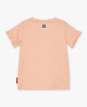T-shirts - T-shirt rose &agrave; inscription