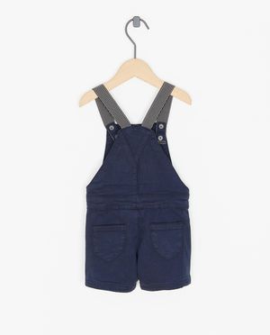 Shorts - Salopette bleu fonc&eacute;