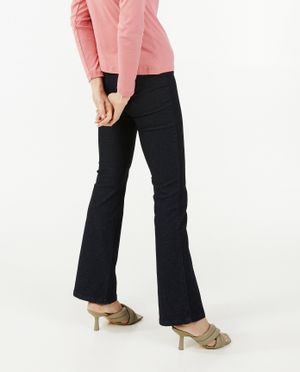 Pantalons - Jeggings bleu fonc&eacute;, coupe &agrave; pattes d&rsquo;&eacute;l&eacute;phant (flared)
