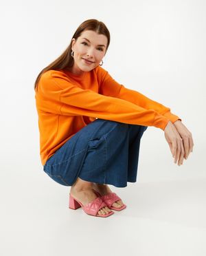 Jeans bleu &agrave; jambes larges - OVS