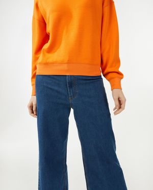 Jeans - Jeans bleu &agrave; jambes larges