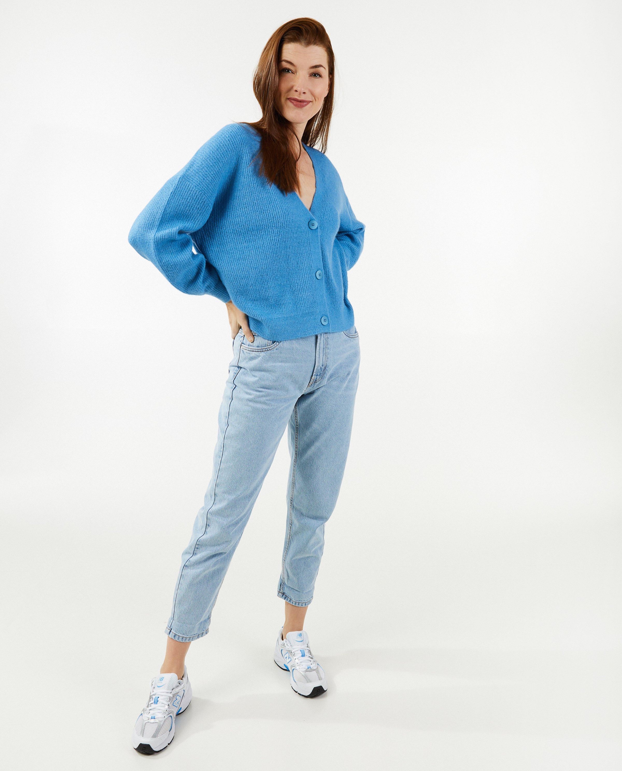 Jeans bleu, coupe mom - OVS
