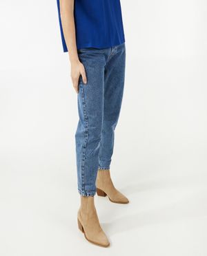 Jeans - Jeans bleu, coupe mom