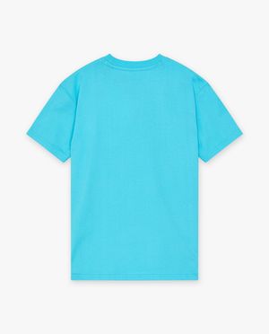 T-shirts - T-shirt bleu &agrave; inscription