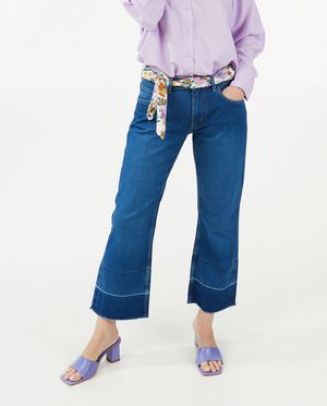 Jeans - Jean bleu, coupe &eacute;vas&eacute;e