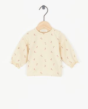 Beige longsleeve met print - Your Wishes