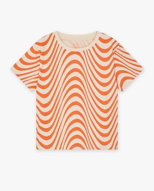 T-shirts - T-shirt avec imprim&eacute; &agrave; carreaux