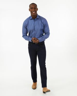 Chemise bleu fonc&eacute; - OVS
