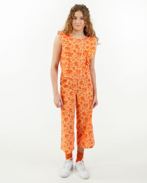 Pantalon fleuri, coupe droite - Fish & Chips
