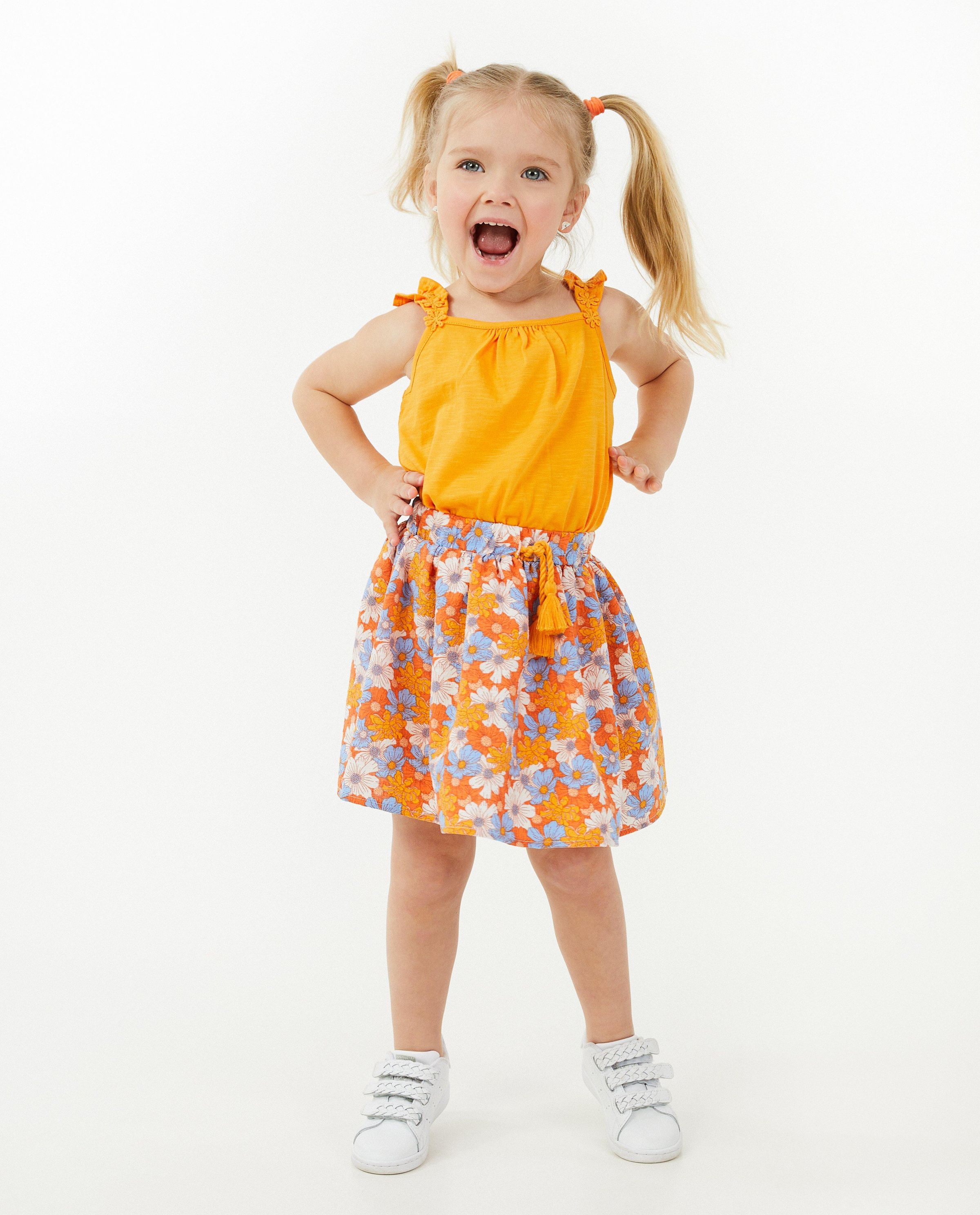 Top orange avec des broderies - Milla Star