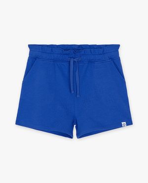 Shorts - Short orange en mati&egrave;re molletonn&eacute;e