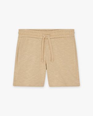 Shorten - Beige short van sweatstof