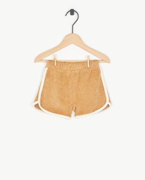 Shorten - Bruine short van spons