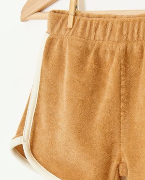 Shorten - Bruine short van spons