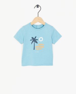 Blauw T-shirt met print - Cuddles and Smiles