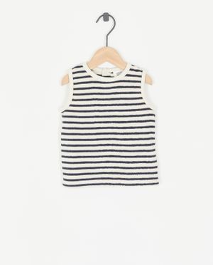 T-shirts - Gestreepte top van spons