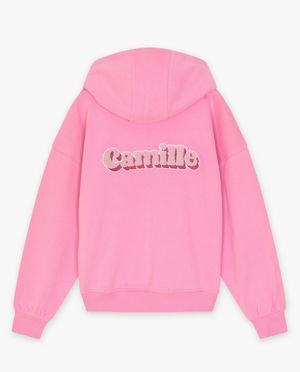 Sweaters - Roze sweatvest met kap, XXS-XL