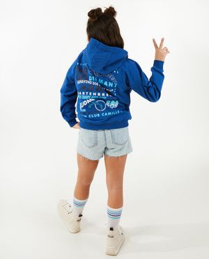 Sweaters - Blauwe sweater met patch
