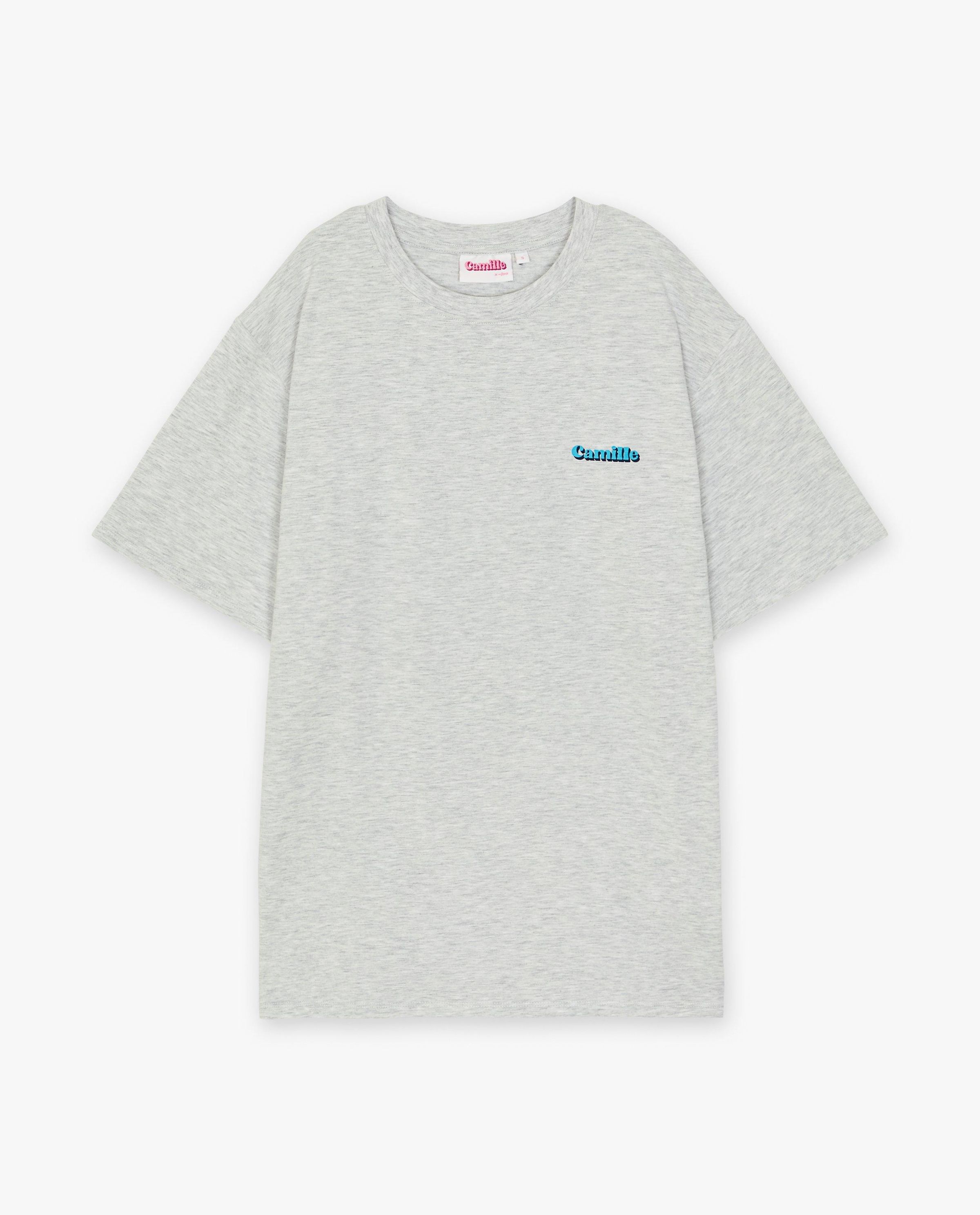 Grijs T-shirt met opschrift, XXS-XL - CAMILLE x JBC