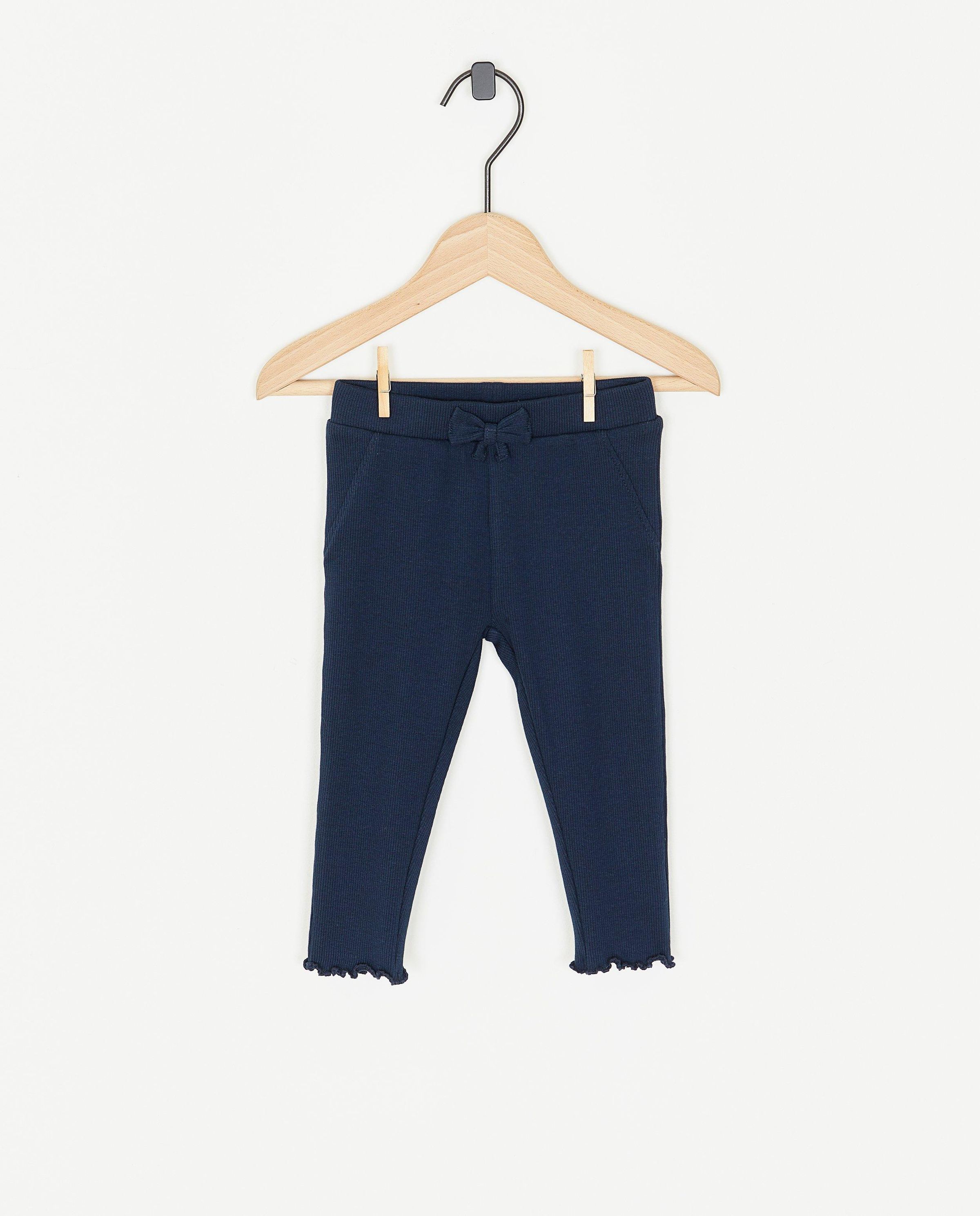 Oudroze legging met rib - Cuddles and Smiles