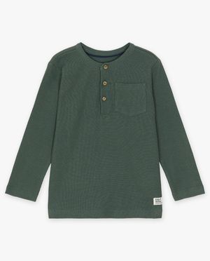 T-shirts - Longsleeve met wafelpatroon, 2-7 jaar