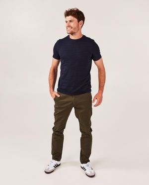 T-shirt met strepen, slim fit - Quarterback