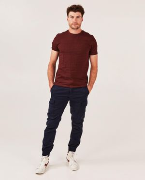 T-shirt met strepen, slim fit - Quarterback
