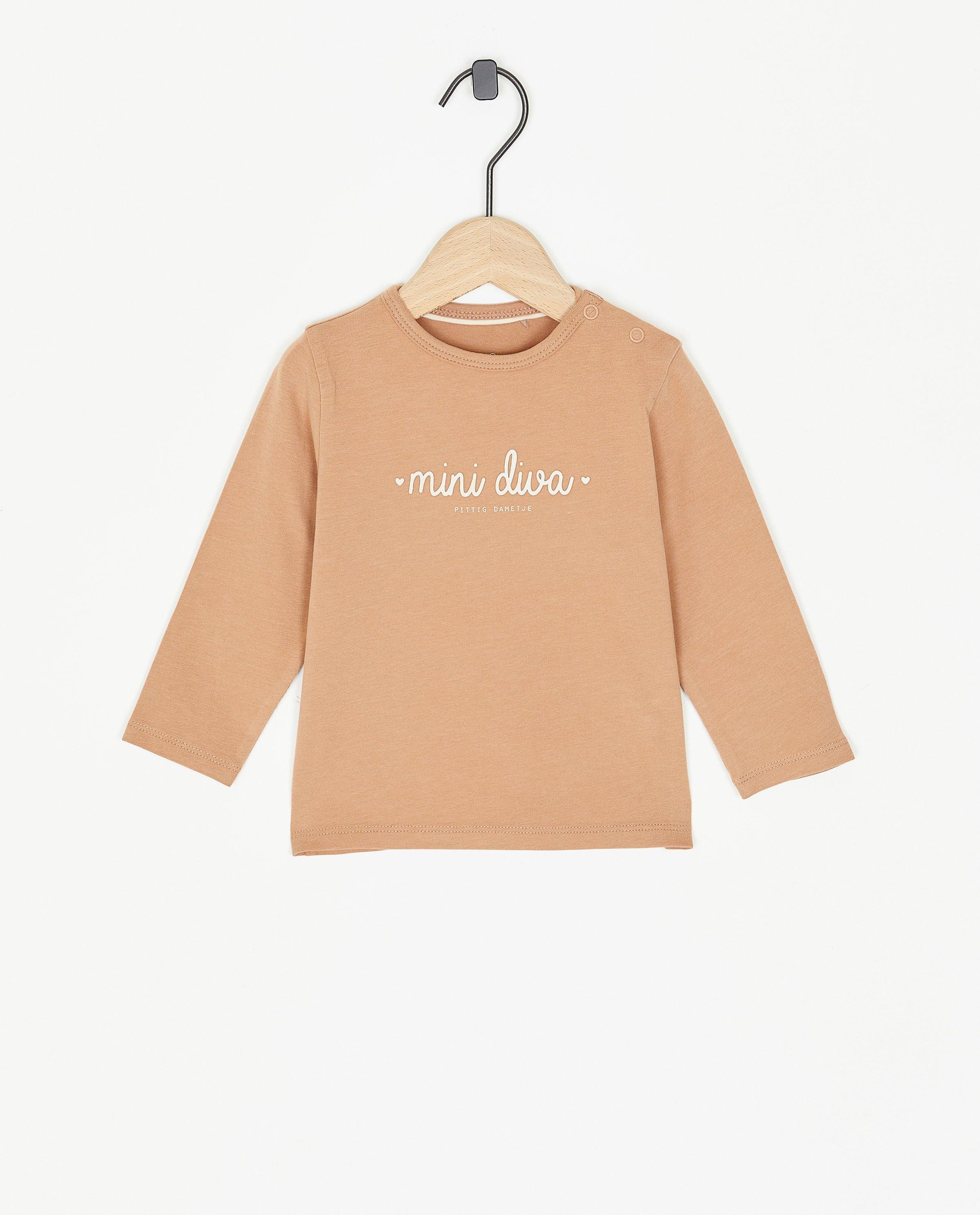Roze longsleeve Mini diva - Cuddles and Smiles