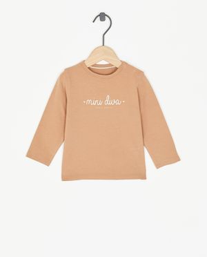 Roze longsleeve Mini diva - Cuddles and Smiles