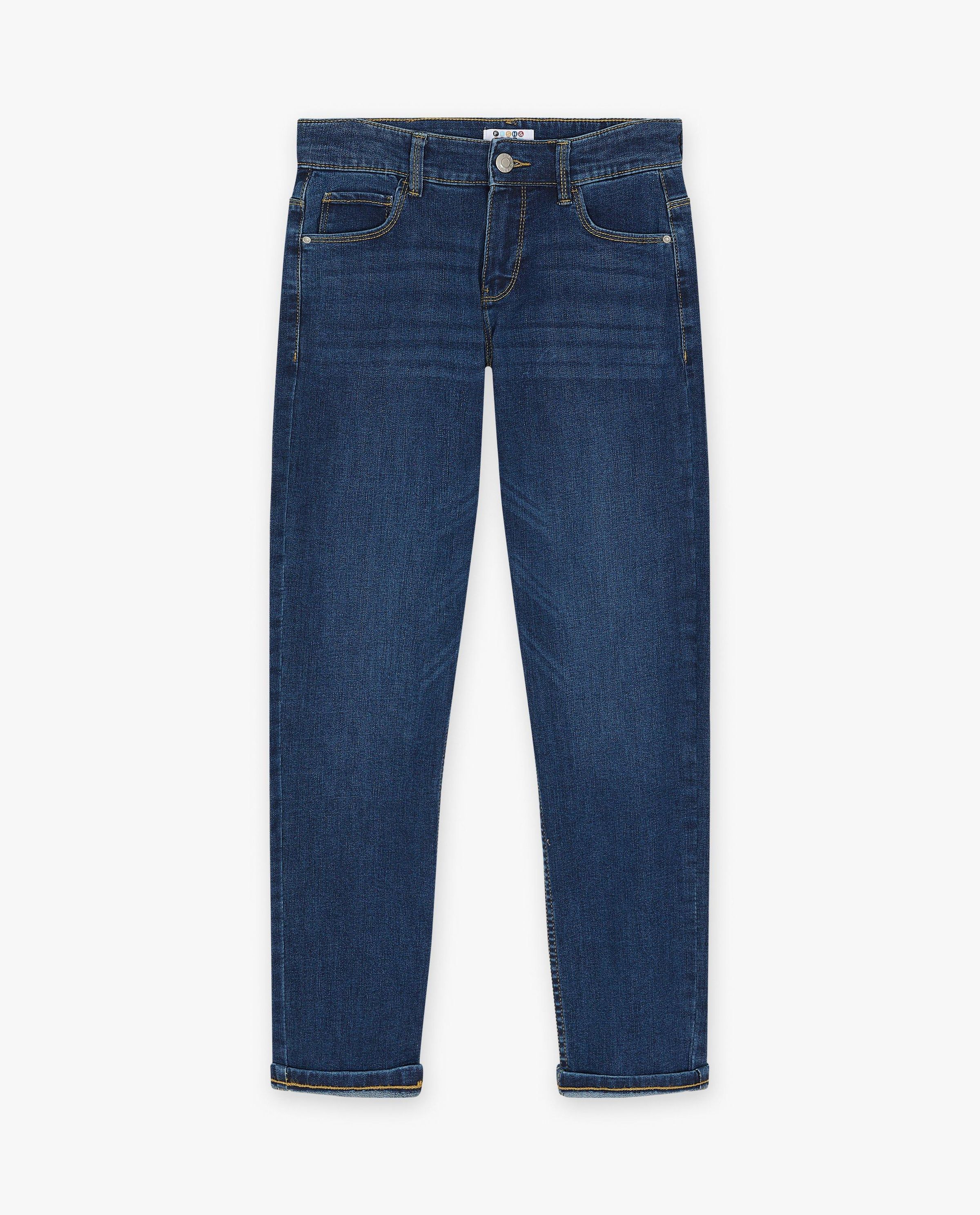 Donkerblauwe jeans, straight fit - Fish & Chips