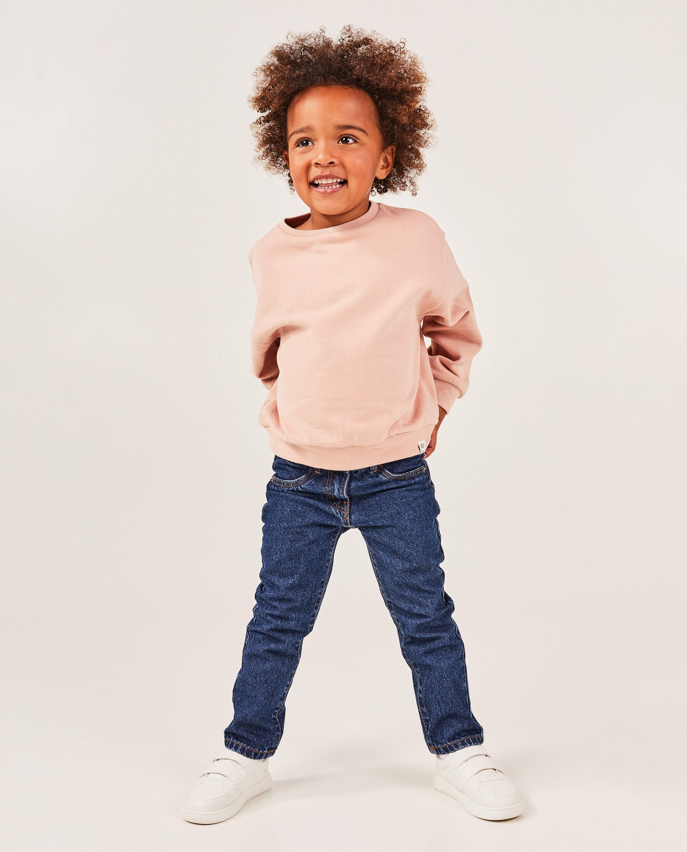Donkerblauwe jeans, straight fit - Milla Star