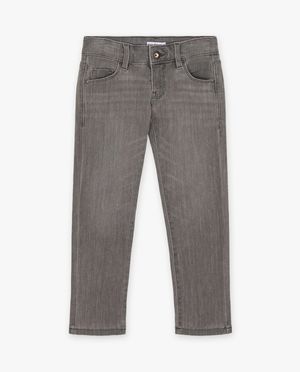 Jeans - Donkergrijze jeans, slim fit