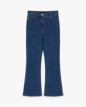 Jeans - Jeans bleu &agrave; pattes d&rsquo;&eacute;l&eacute;phant