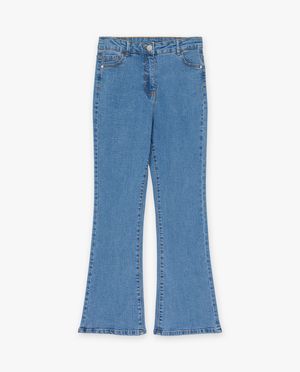 Jeans - Jeans bleu &agrave; pattes d&rsquo;&eacute;l&eacute;phant