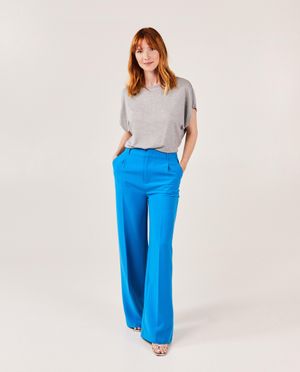 Pantalons - Pantalon bleu structur&eacute;