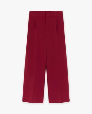 Broeken - Blauwe broek met structuur
