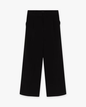 Donkerrode broek met structuur - Sora