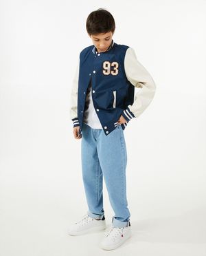 Donkergrijze jeans, loose fit - Fish & Chips