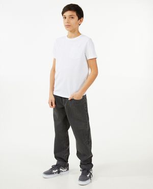 Donkergrijze jeans, loose fit - Fish & Chips