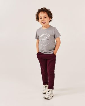 Pantalons - Jogger rouge fonc&eacute;