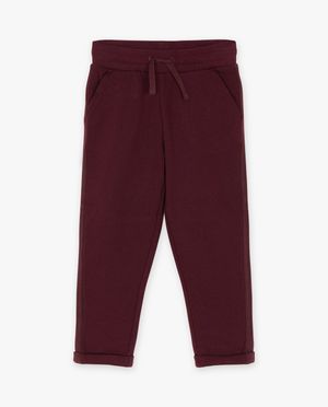 Pantalons - Jogger rouge fonc&eacute;