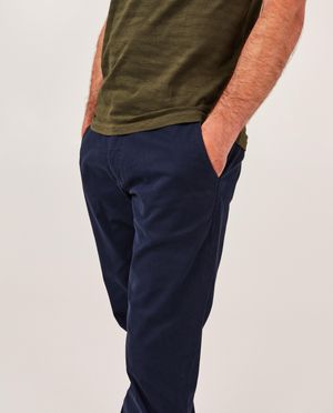 Pantalons - Pantalon bleu fonc&eacute;, slim fit