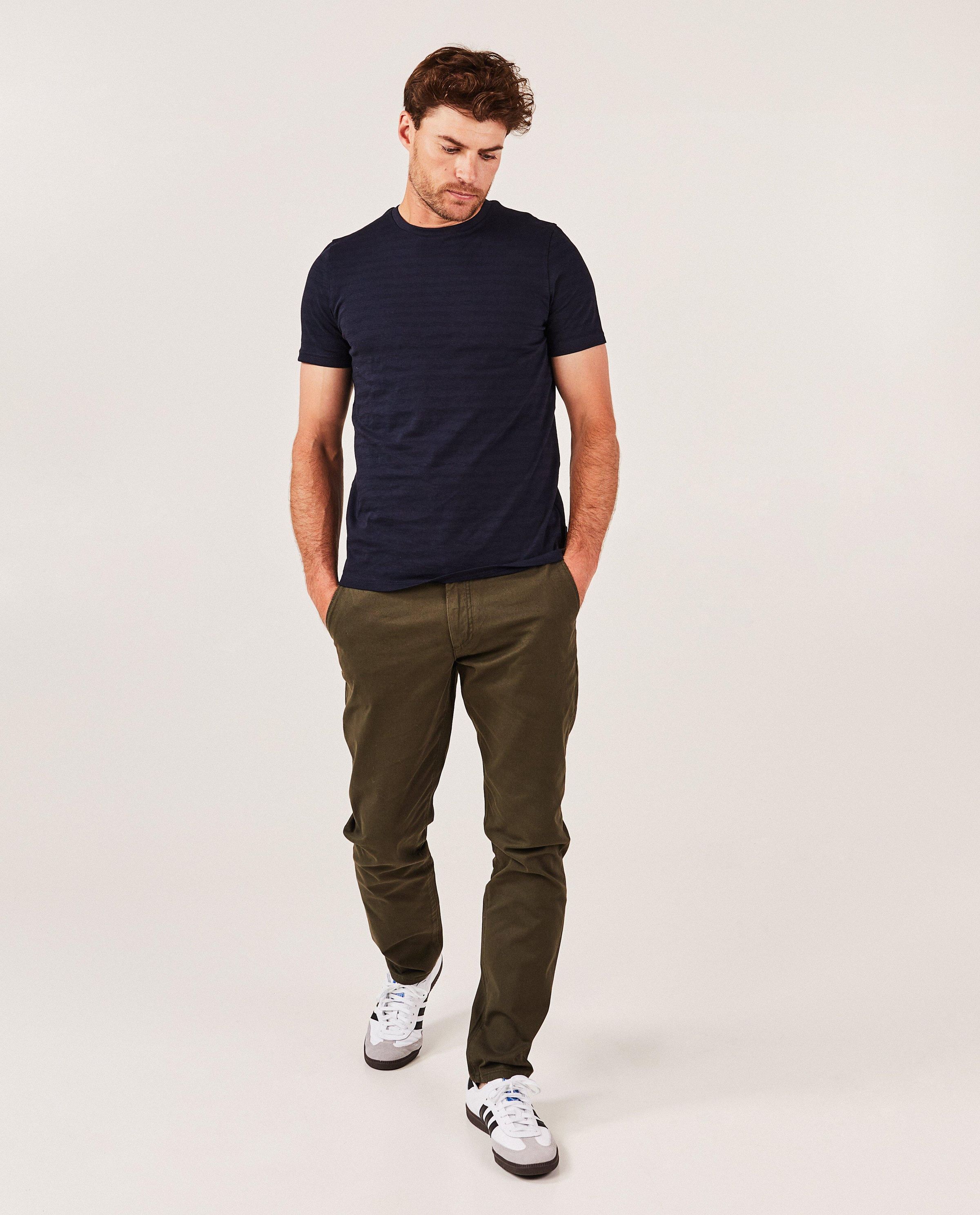 Donkerblauwe broek, slim fit - Quarterback