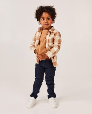 Pantalons - Pantalon brun, slim fit