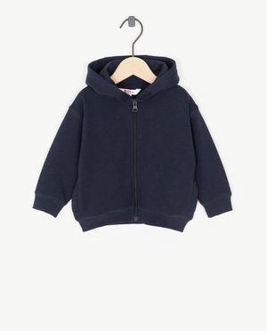 Gilet molletonn&eacute; bleu fonc&eacute;, b&eacute;b&eacute;s - Besties
