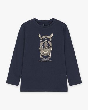 T-shirts - Longsleeve met dierenprint