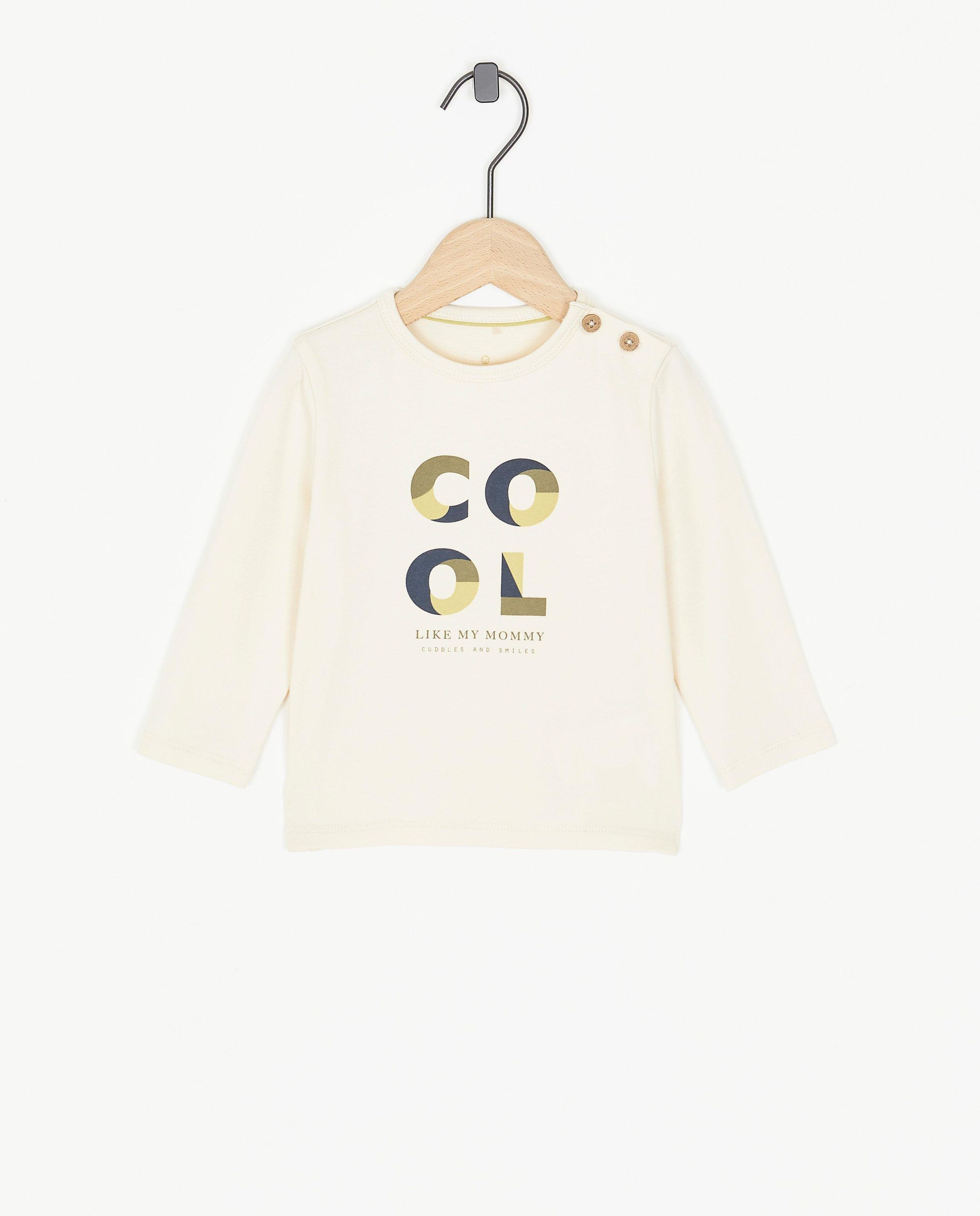 T-shirt &agrave; manches longues avec inscription - Cuddles and Smiles