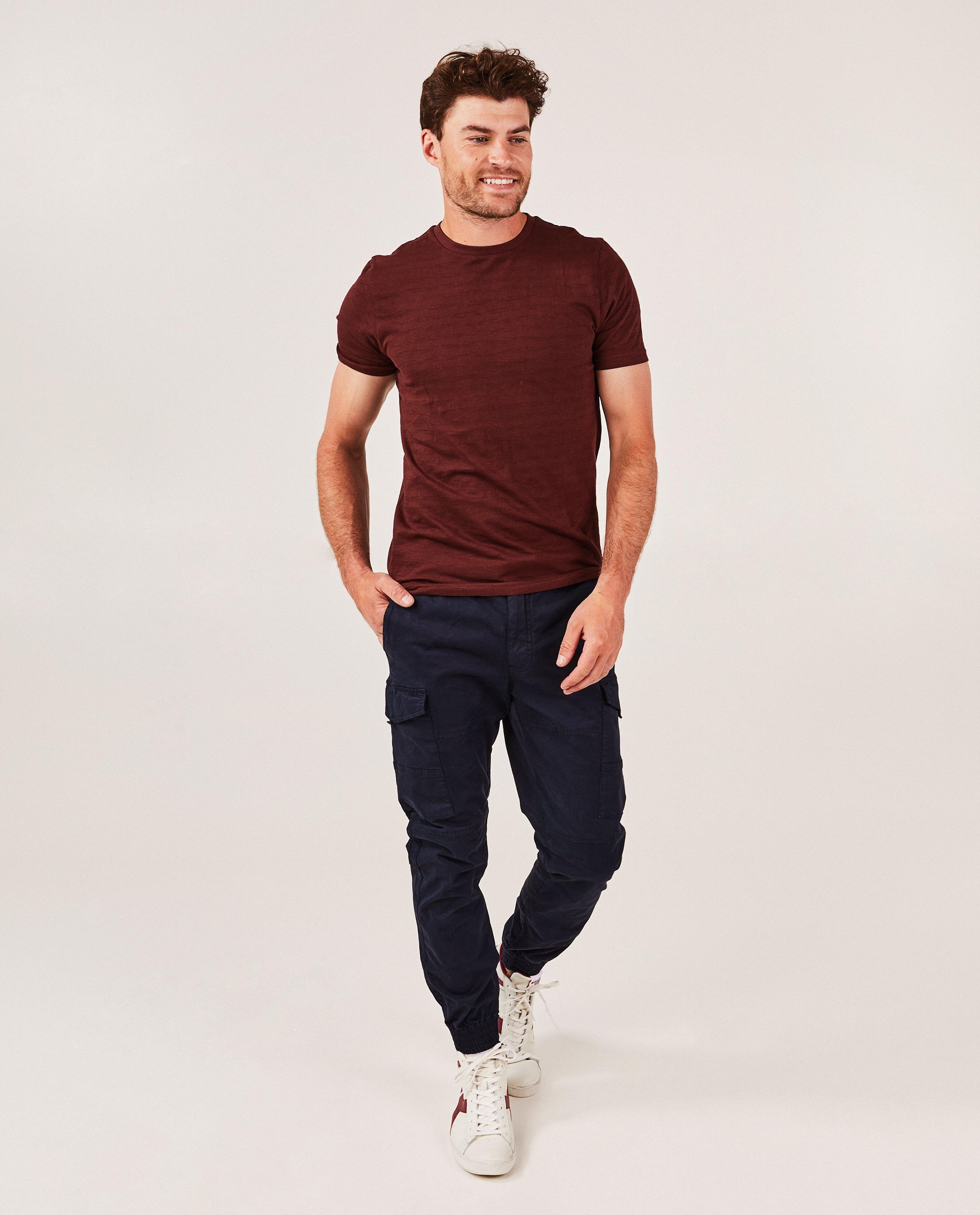 Donkergroene broek, cargo fit - Quarterback