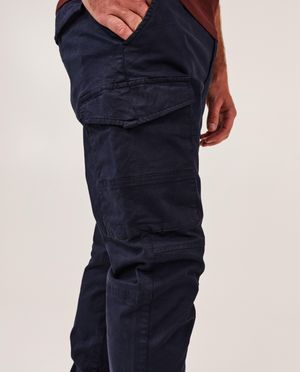 Broeken - Donkergroene broek, cargo fit