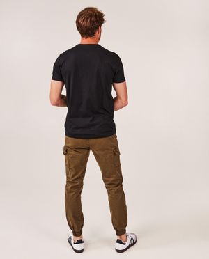 Broeken - Donkergroene broek, cargo fit